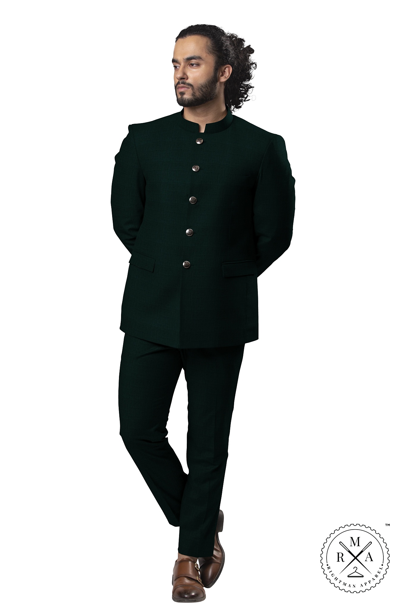 Green Chic Sleek Jodhpuri Suit SU144